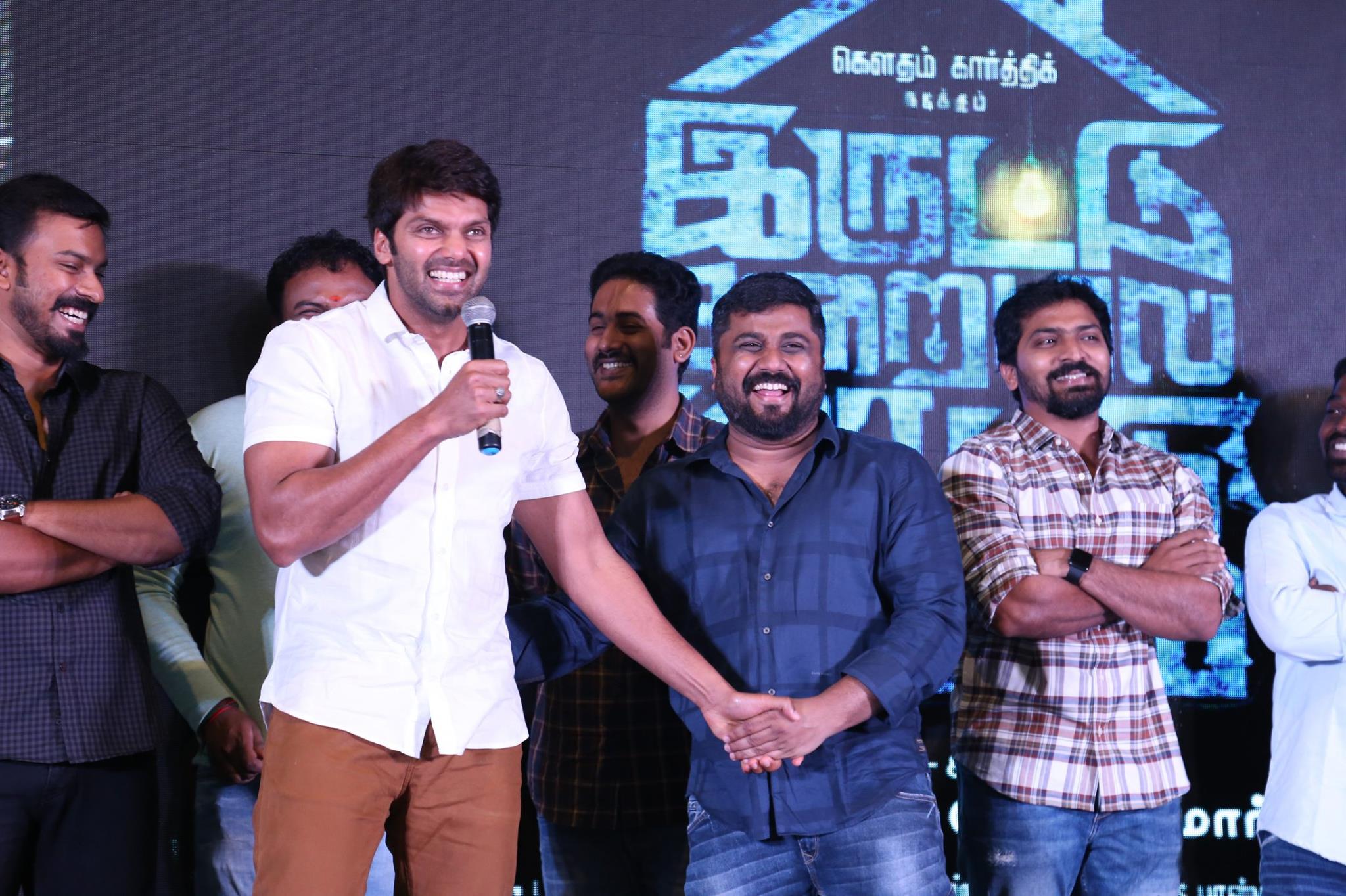 Iruttu Arayil Murattu Kuthu Second Single Launch Press Meet Stills.