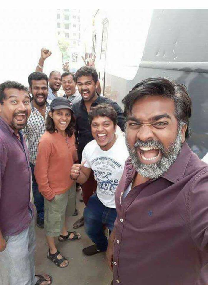 Vijay Sethupathi With His Fans Photos.