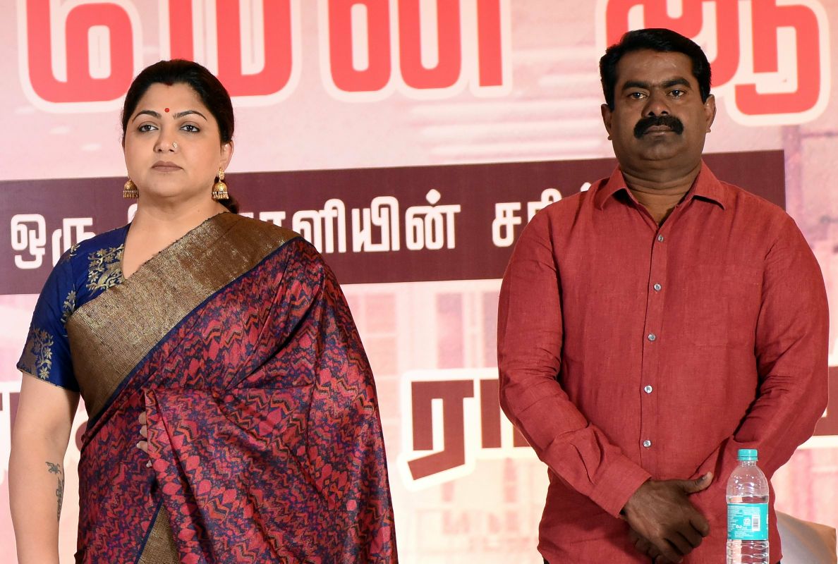 Seeman and Kushboo join hands with SA Chandrasekar