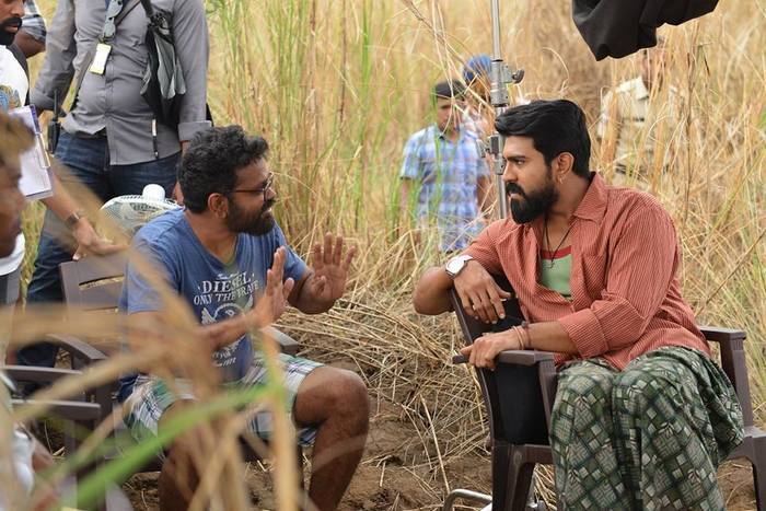 Rangasthalam Shooting Spot Stills.
