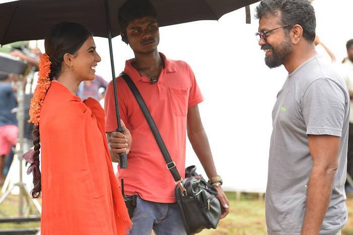 Rangasthalam Shooting Spot Stills.