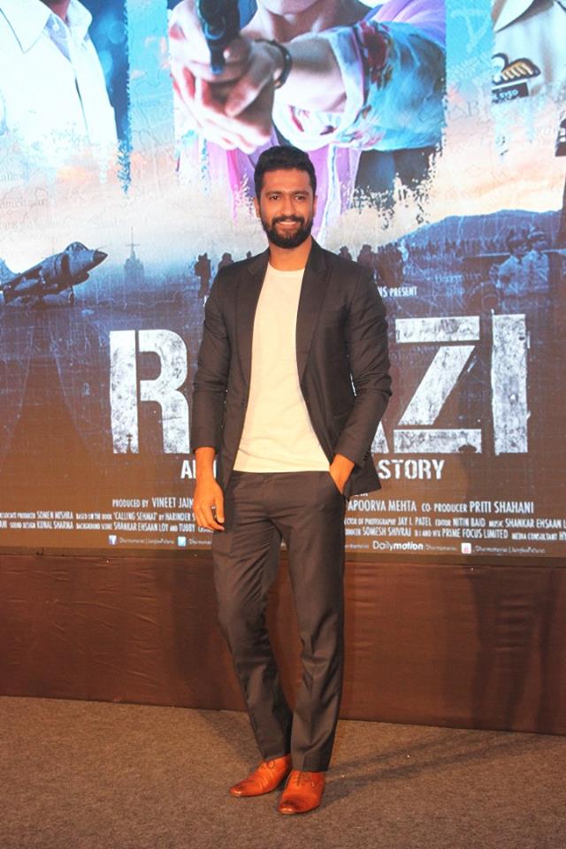 Alia Bhatt, Vicky Kaushal and Meghna Gulzar at Song Launch Stills.