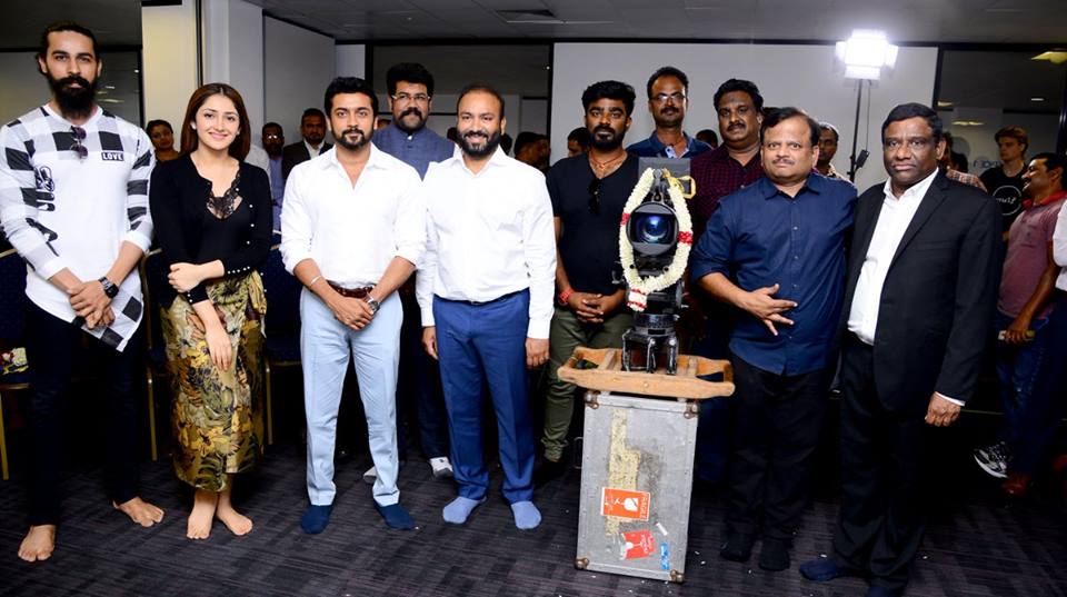 Suriya 37 Movie Pooja Photos.