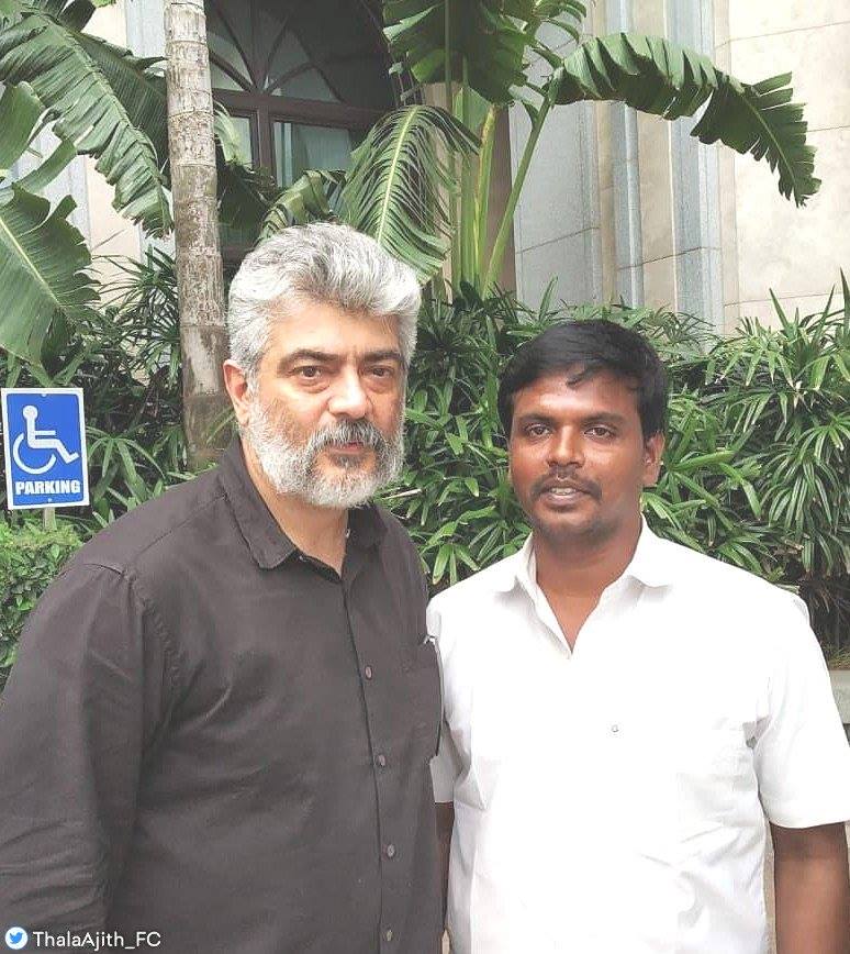 Thala with Fans Pictures.