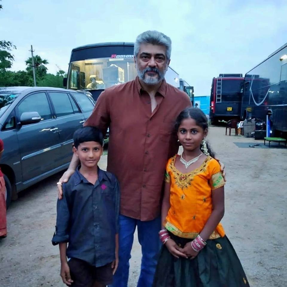 Thala with Fans Pictures.