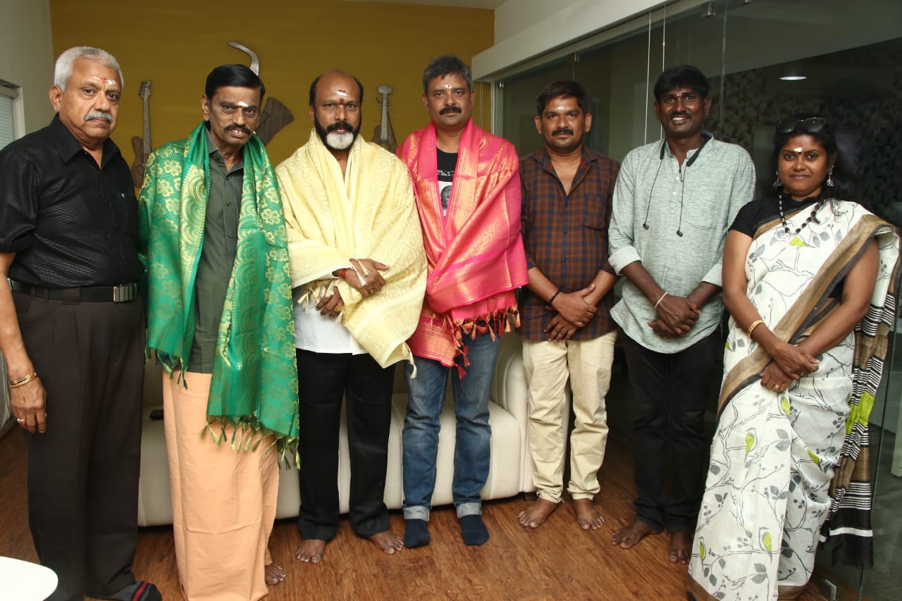 Thamilarasan Movie dubbing Pooja Stills