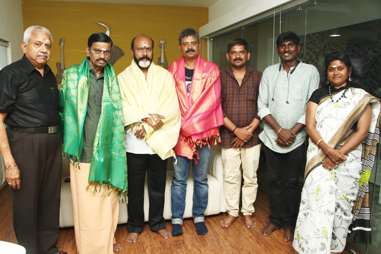 Thamilarasan Movie dubbing Pooja Stills