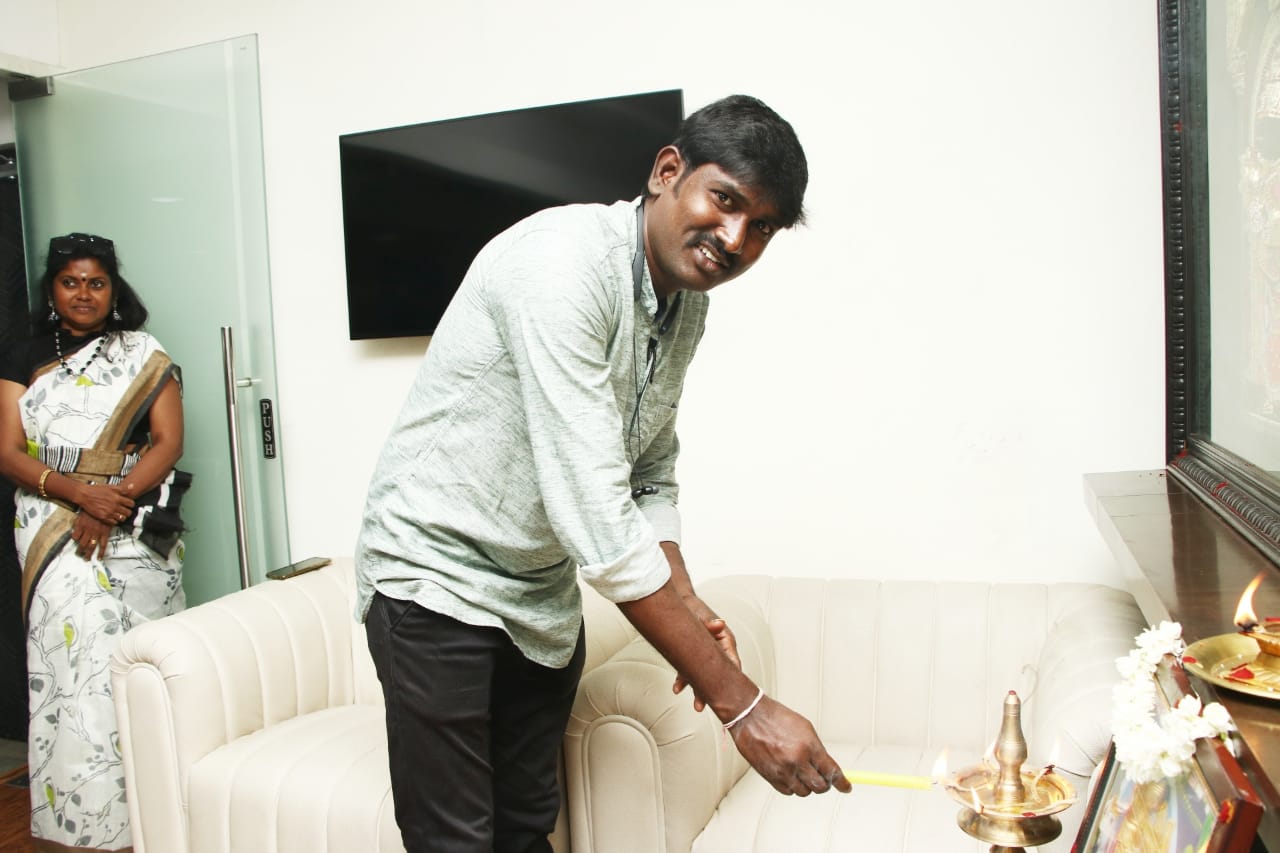 Thamilarasan Movie dubbing Pooja Stills