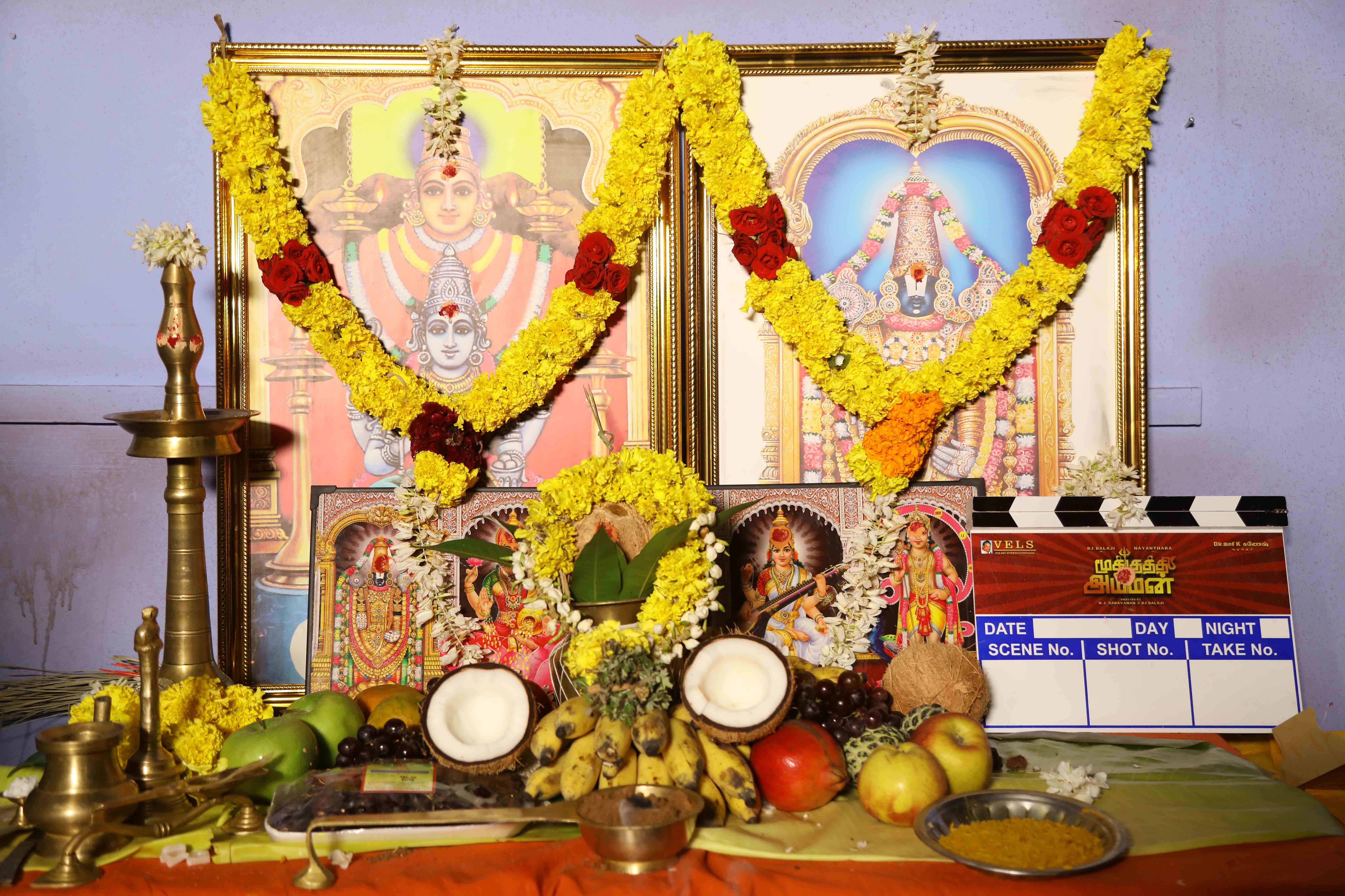 Mookuthi Amman Shooting Spot Stills.