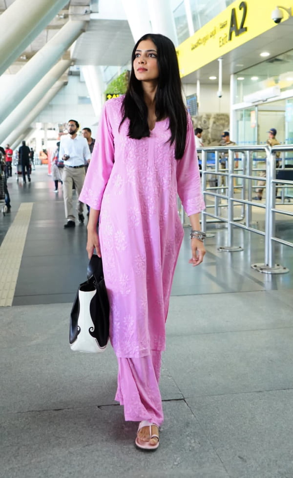 Malavika Mohanan has officially begun filming for the next schedule of the highly-anticipated movie \"Thangalaan\".