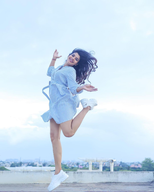 \"Explore the mesmerizing stills of the stunning Sanchita Shetty! Immerse yourself in her beauty and grace as she shines on camera. Don't miss this visual treat! #SanchitaShetty #BeautifulStills #ActressBeauty #CelebPhotos\"