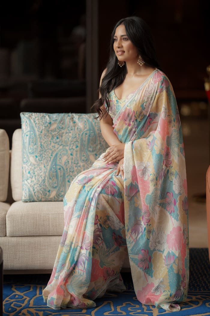 \"Explore a mesmerizing collection of Shrushti Dange's beautiful stills. Dive into the world of this talented actress through the lens, and witness the latest trending hashtags in #ShrushtiDange #Photography #CelebPortraits.\"