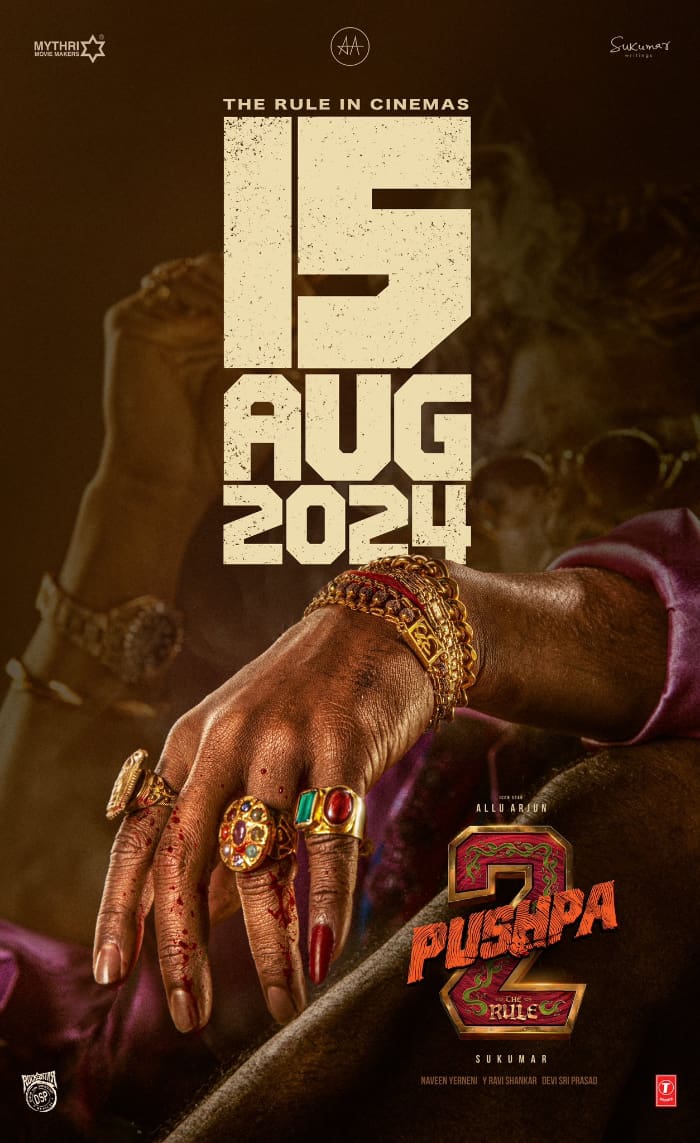 Allu Arjun's Pushpa: The Rule to Release in Theatres on August 12, 2024