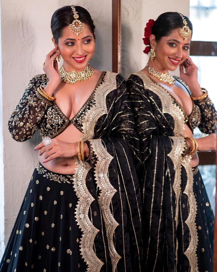 \"Explore the latest captivating images of Ridheema Tiwary, setting trends with her mesmerizing photos. Discover her incredible beauty and style. #RidheemaTiwary #FashionPhotography #TrendingBeauty #Glamour\"