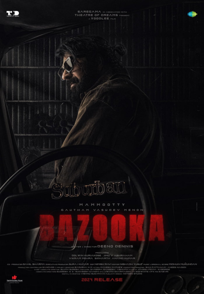 Mammootty's Action-Packed Thriller film 'Bazooka' Set for 2024 Release
