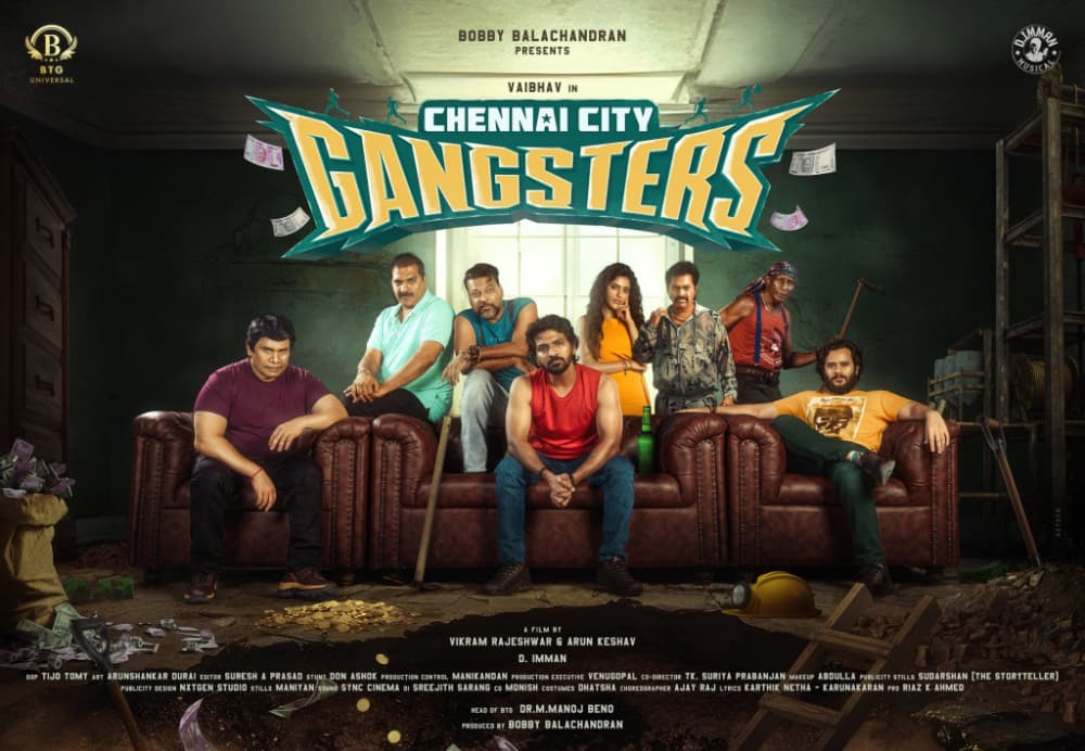 First Look Revealed for Vaibhav Upcoming Film \"Chennai City Gangsters\"