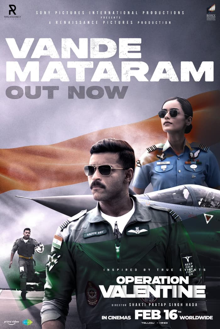 First song, \"Vande Mataram,\" from Operation Valentine, is released!