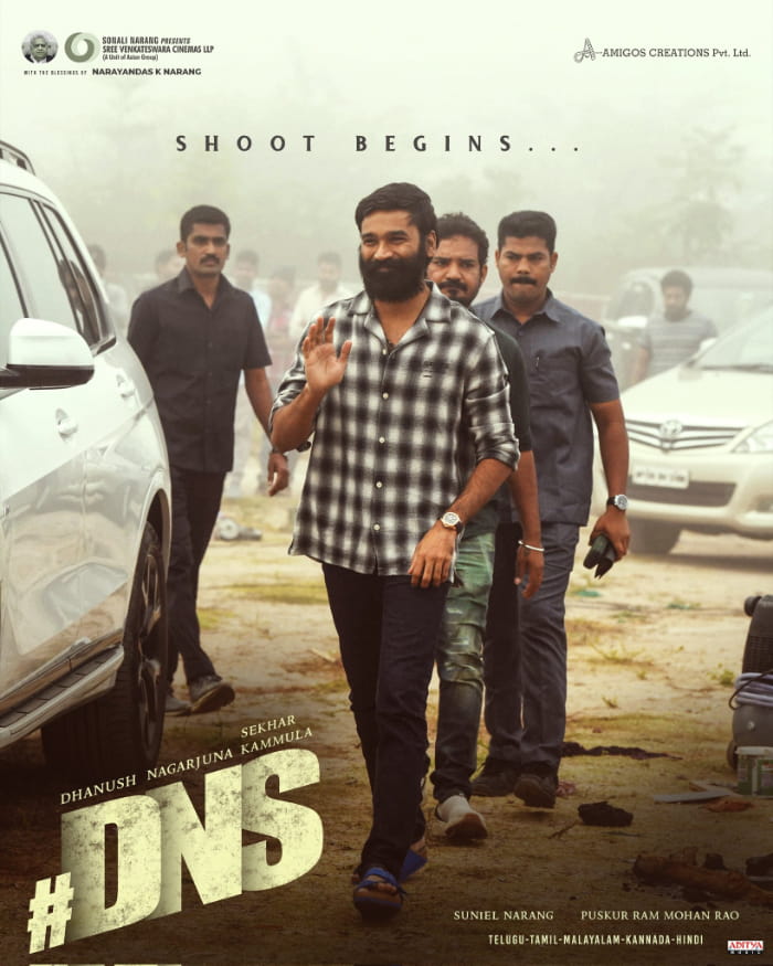 Dhanush Begins Filming with Director Sekhar Kammula