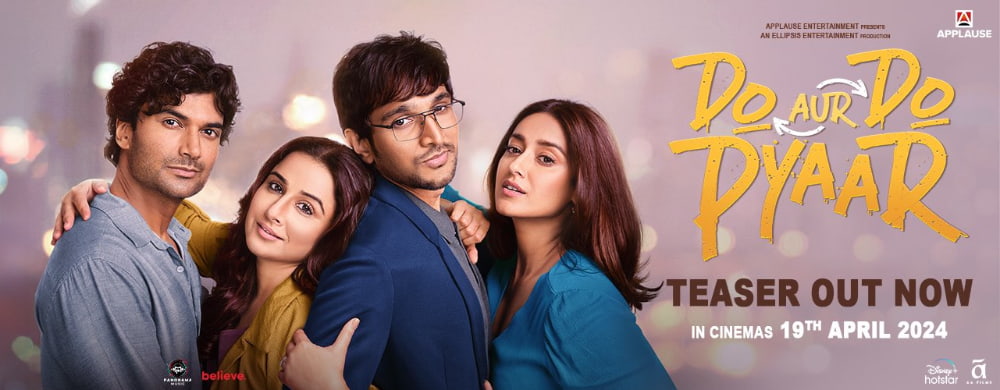 Teaser for Vidya Balan and Ileana D’Cruz's movie \"Do Aur Do Pyaar\" Released