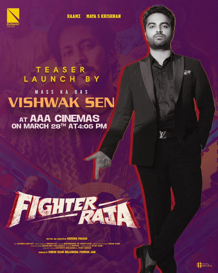 Vishwak Sen will reveal the trailer for \"Fighter Raja\" on this date.