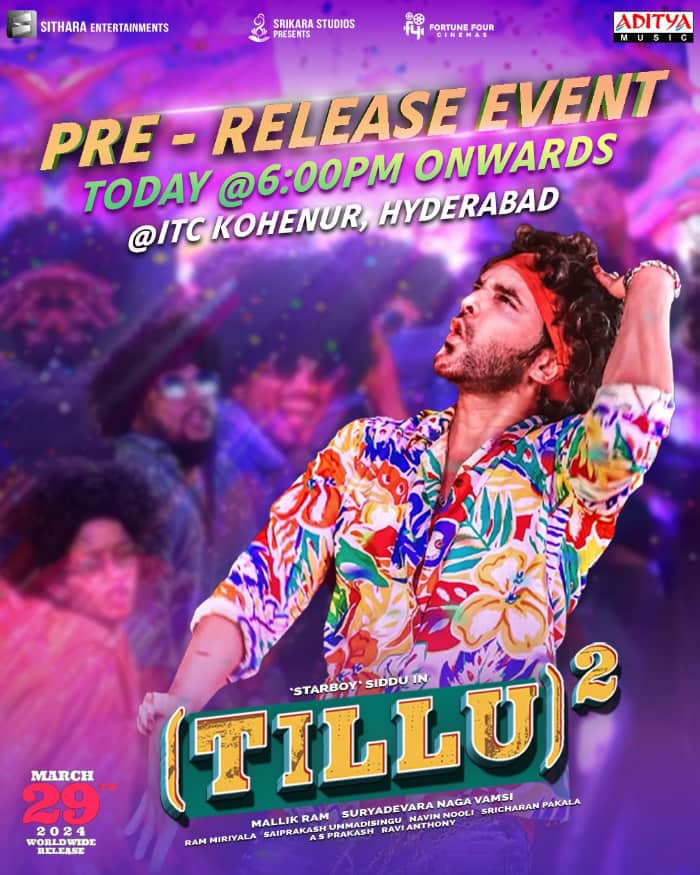 Tillu Square Trailer Releasing Today
