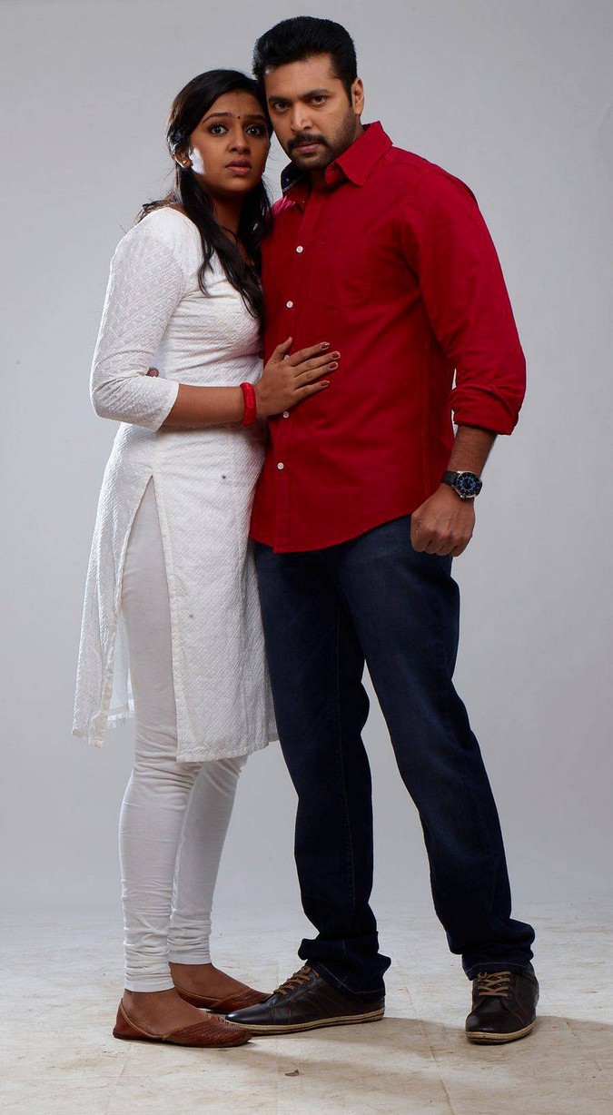 Jayam Ravi, Lakshmi Menon Stills from Miruthan Movie