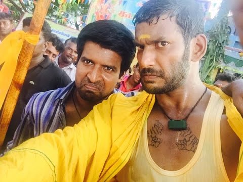 Vishal and Soori in tamil movie Marudhu