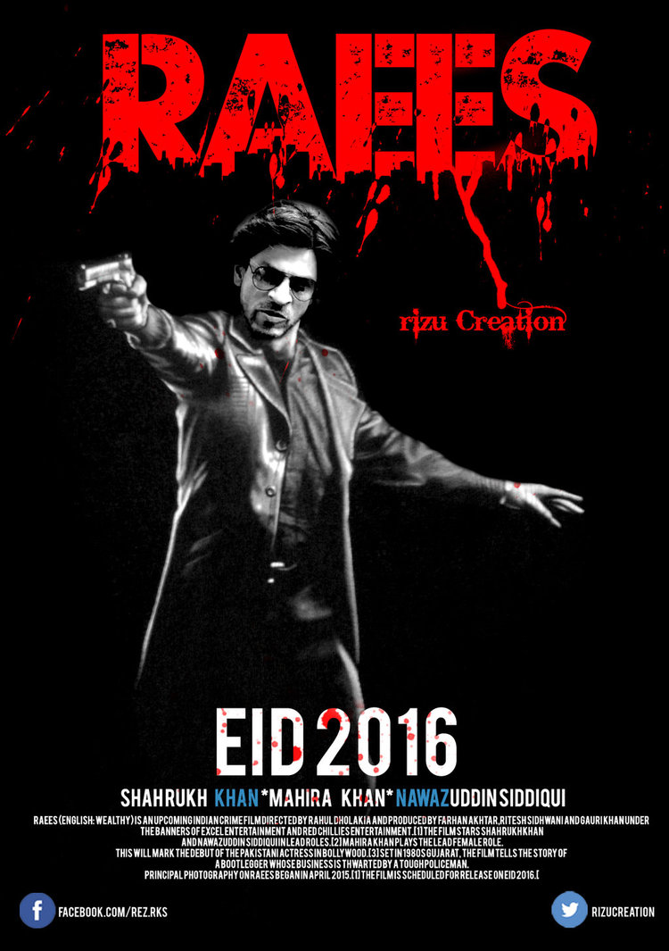 Raees Movie Poster