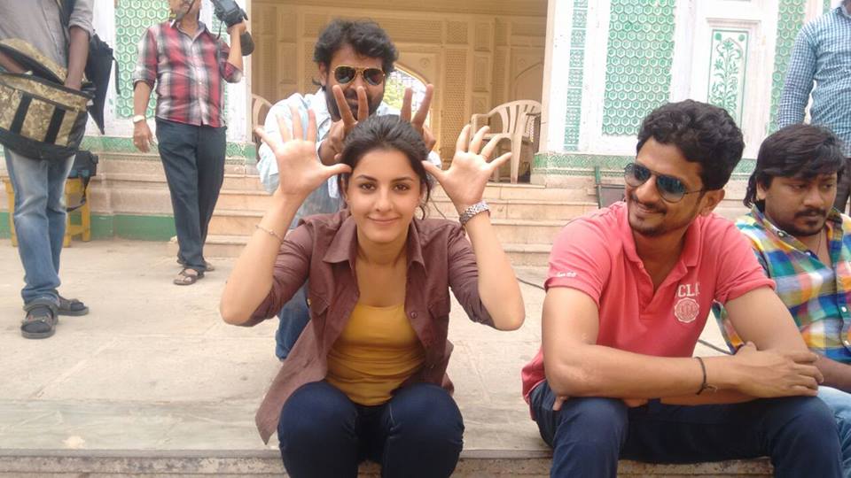 Actress Isha Talwar on the sets of Raja Cheyyi Vesthe