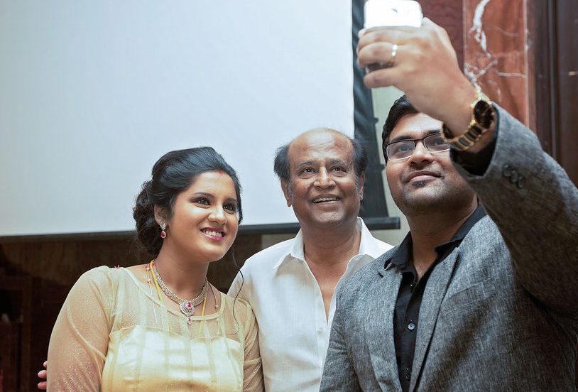 Super Star Rajinikanth Stills at Director K.S.Ravikumar daughter's after marriage party 