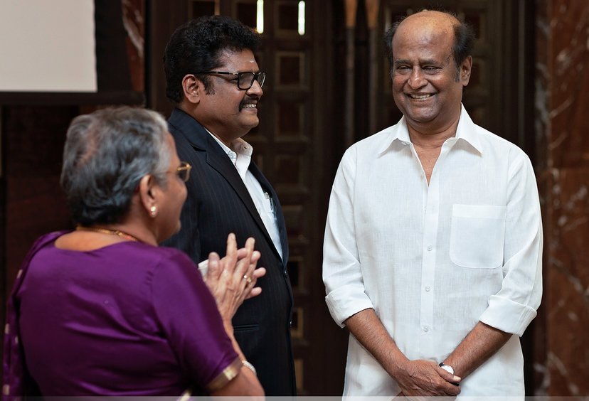 Super Star Rajinikanth Stills at Director K.S.Ravikumar daughter's after marriage party 