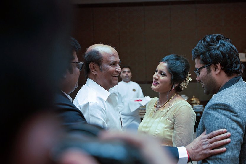 Super Star Rajinikanth Stills at Director K.S.Ravikumar daughter's after marriage party 